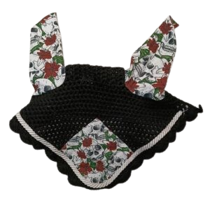 Fly Veils Funky Skulls Burgundy